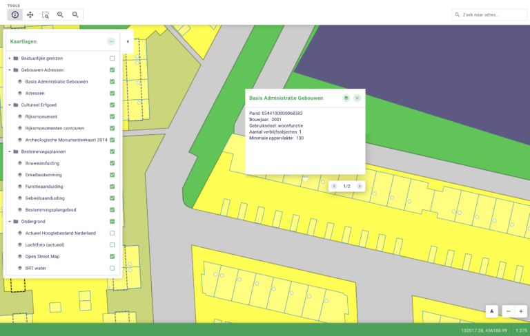 onemap kaartviewer open data